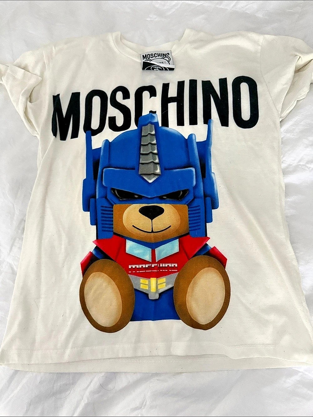 Moschino Couture Transformers Robot Teddy Bear T-Shirt